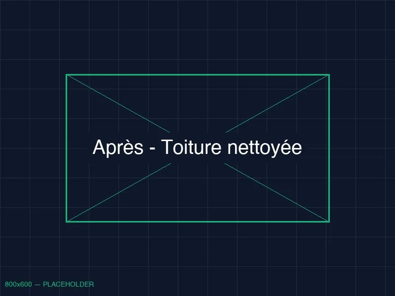 Toiture propre après démoussage professionnel à Hossegor